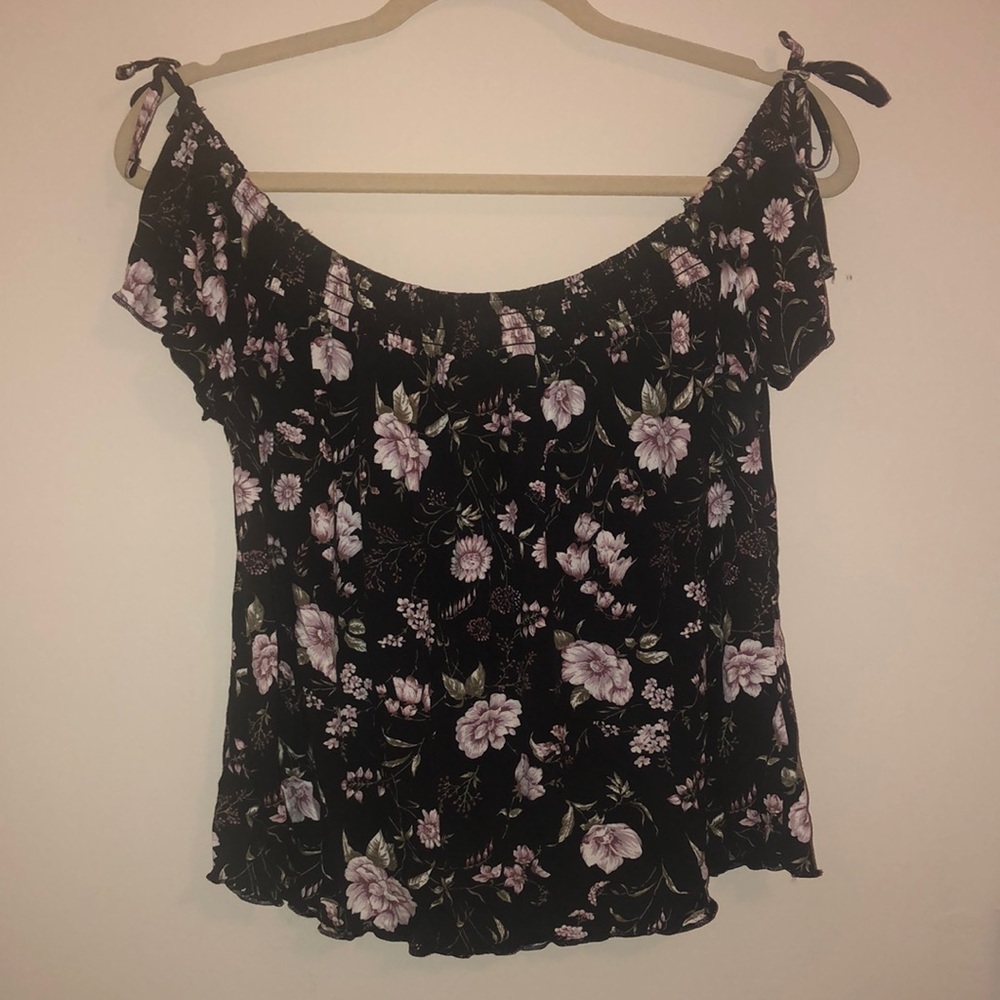 Off the shoulder floral top